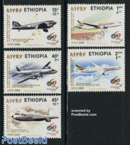60 years Ethiopian airways 5v