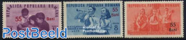 Young pioneers 3v overprinted