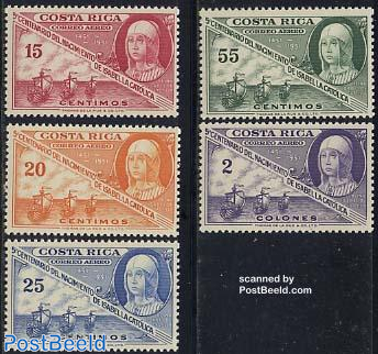 Antique 19th Century International Stamps Costa Rica 'Oficial' Cancel 2  Centavos
