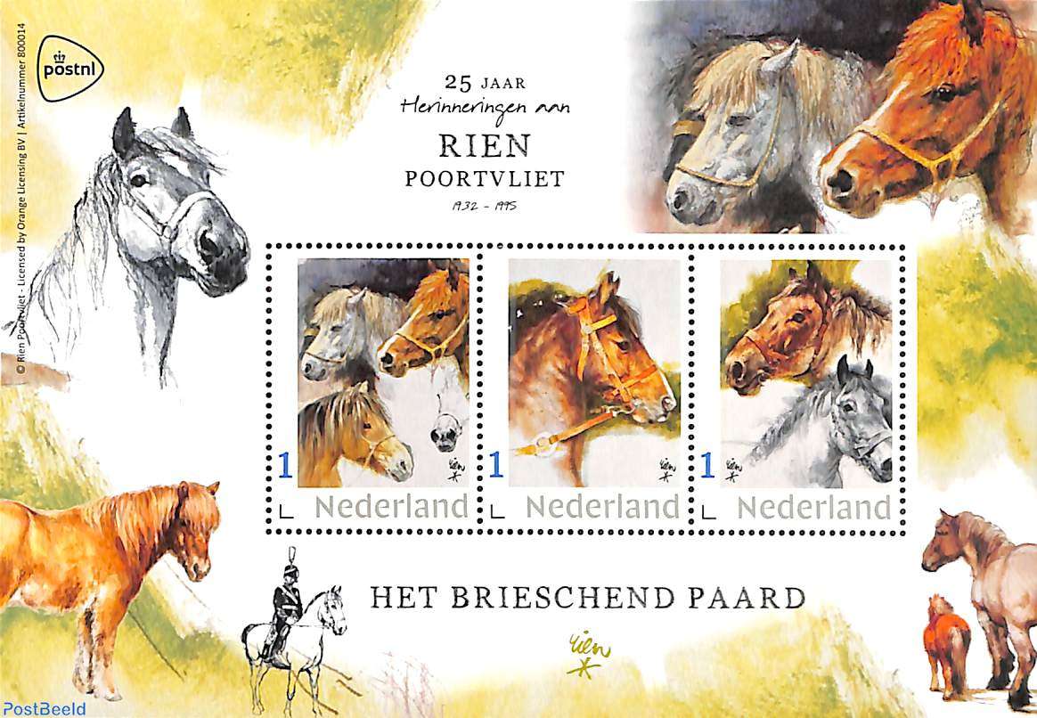 rok pakket Gestaag Stamp 2020, Netherlands - Personal stamps TNT/PNL Rien Poortvliet, horses  3v m/s, 2020 - Collecting Stamps - Freestampcatalogue.com - The free online  stampcatalogue with over 500.000 stamps listed.